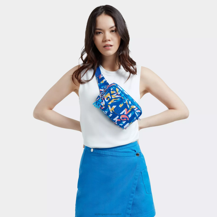 Abanu Multi Printed Convertible Crossbody Bag Kipling Neon Women 8T6J321 Crossbody Bags