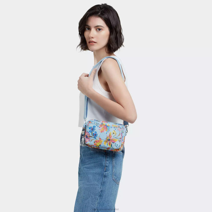 Abanu Multi Printed Convertible Crossbody Bag Kipling Wild Flowers Women 8T6J323 Crossbody Bags