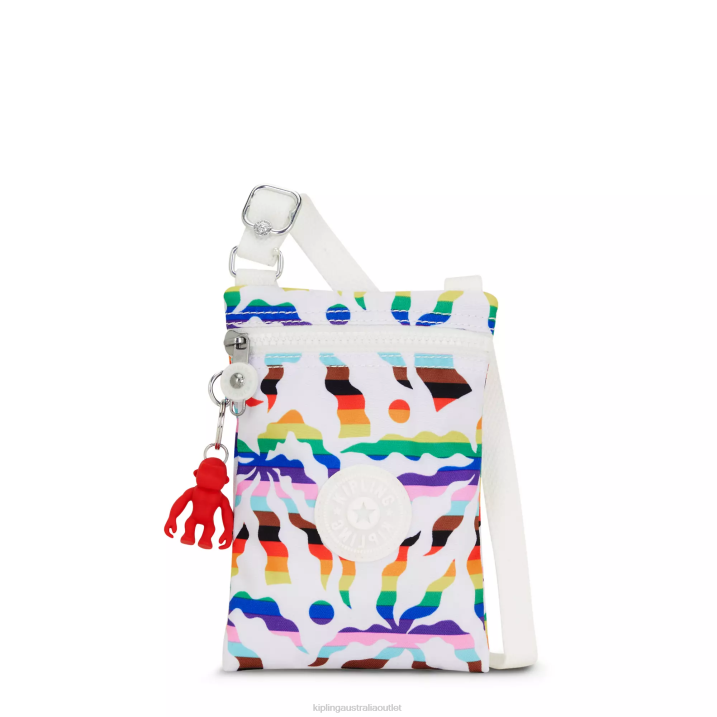 Afia Lite Printed Mini Crossbody Bag Kipling Rainbow Palm Women 8T6J36 Crossbody Bags