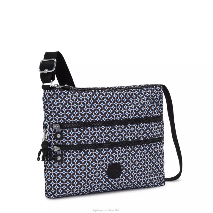 Alvar Printed Crossbody Bag Kipling Blackish Tile Women 8T6J145 Crossbody Bags