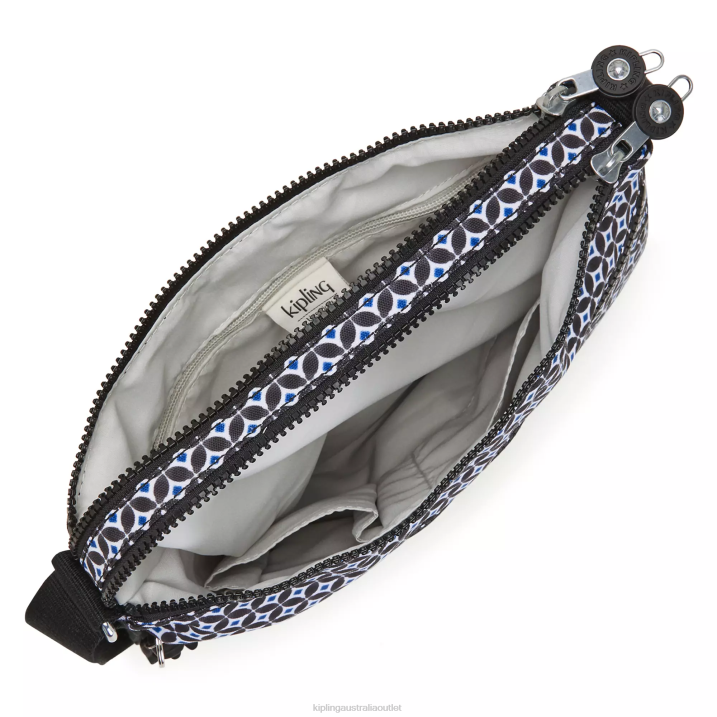 Alvar Printed Crossbody Bag Kipling Blackish Tile Women 8T6J145 Crossbody Bags