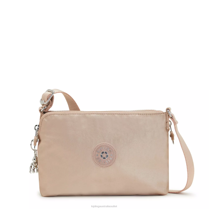 Boyd Metallic Crossbody Bag Kipling Gold Charm Metallic Women 8T6J211 Crossbody Bags