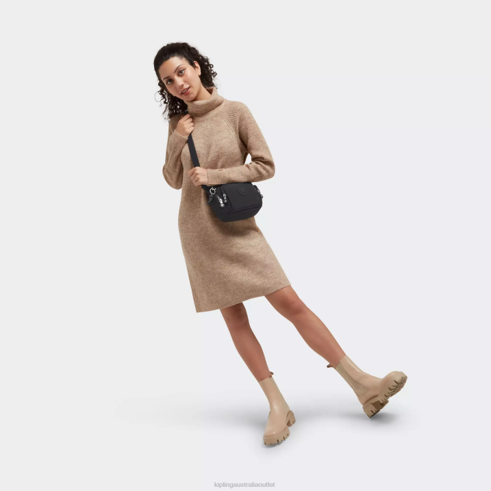 Gabbie Mini Crossbody Bag Kipling Black Noir Women 8T6J19 Crossbody Bags