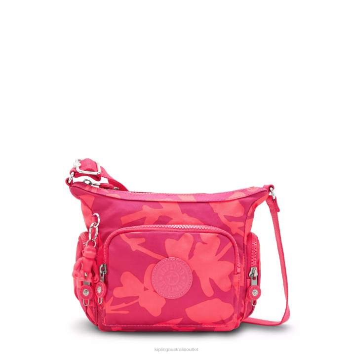 Gabbie Mini Printed Crossbody Bag Kipling Coral Flower Women 8T6J138 Crossbody Bags