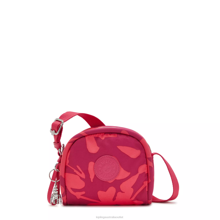Jesper Printed Crossbody Bag Kipling Coral Flowers Women 8T6J189 Crossbody Bags