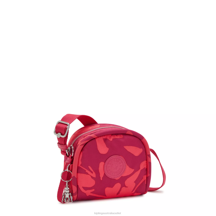Jesper Printed Crossbody Bag Kipling Coral Flowers Women 8T6J189 Crossbody Bags
