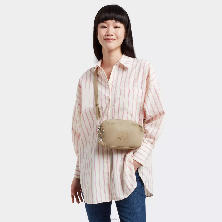 Milda Crossbody Bag Kipling Natural Beige Women 8T6J69 Crossbody Bags
