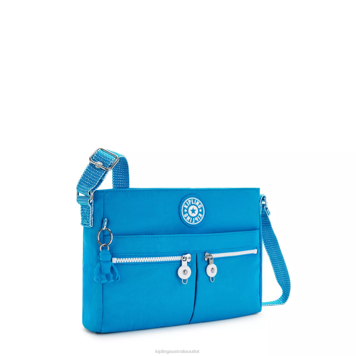 New Angie Crossbody Bag Kipling Eager Blue Women 8T6J170 Crossbody Bags