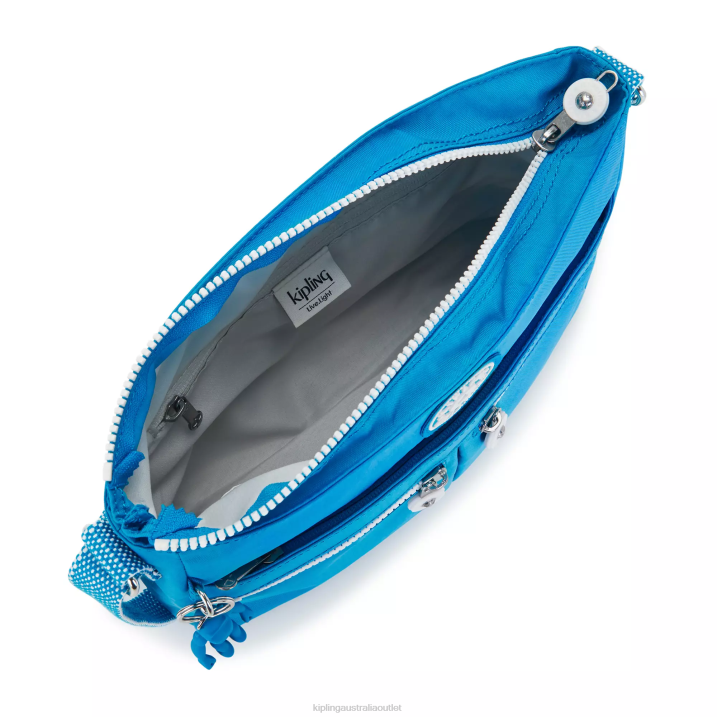 New Angie Crossbody Bag Kipling Eager Blue Women 8T6J170 Crossbody Bags