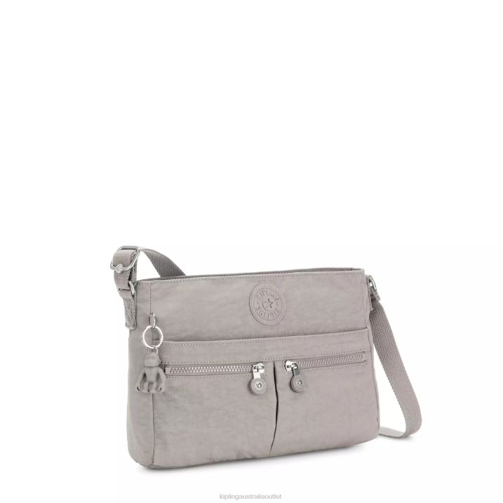 New Angie Crossbody Bag Kipling Grey Gris Women 8T6J167 Crossbody Bags