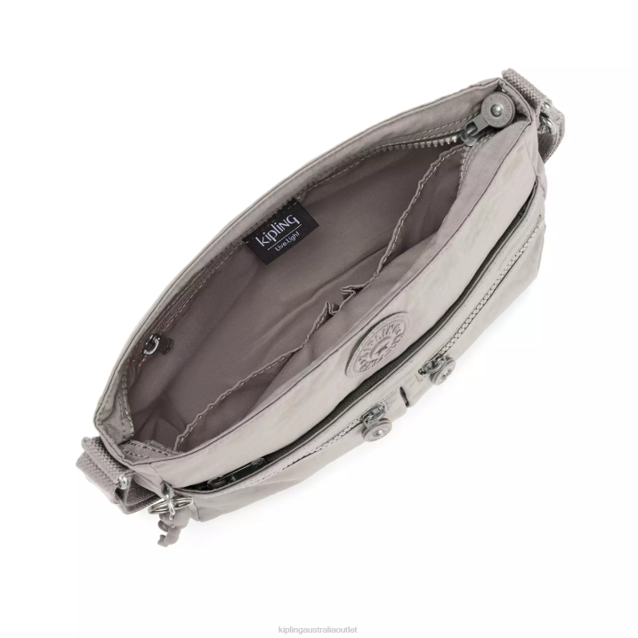 New Angie Crossbody Bag Kipling Grey Gris Women 8T6J167 Crossbody Bags