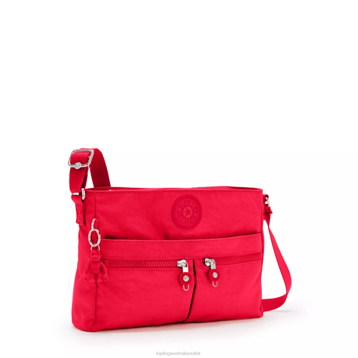 New Angie Crossbody Bag Kipling Red Rouge Women 8T6J171 Crossbody Bags