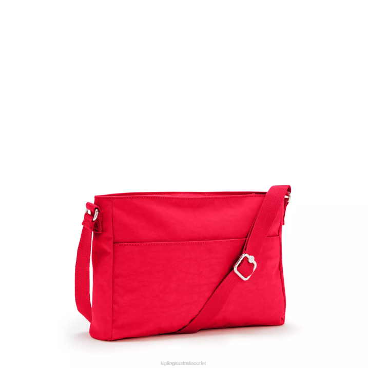 New Angie Crossbody Bag Kipling Red Rouge Women 8T6J171 Crossbody Bags