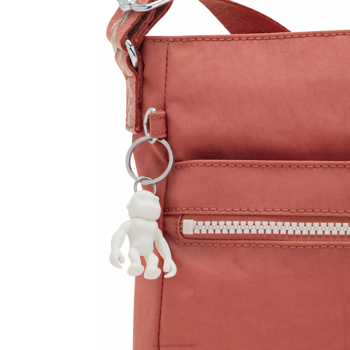 New Angie Crossbody Bag Kipling Vintage Pink Women 8T6J172 Crossbody Bags