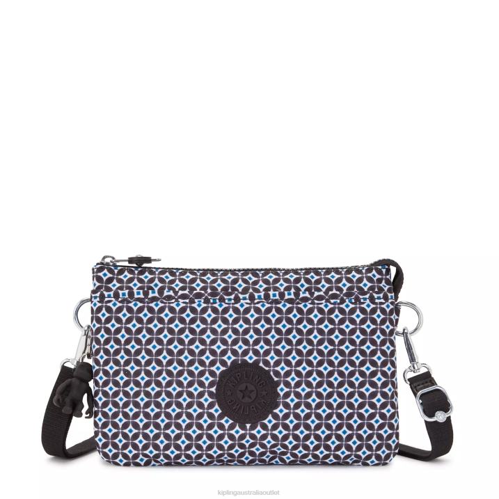 Riri Printed Crossbody Bag Kipling Blackish Tile Women 8T6J143 Crossbody Bags