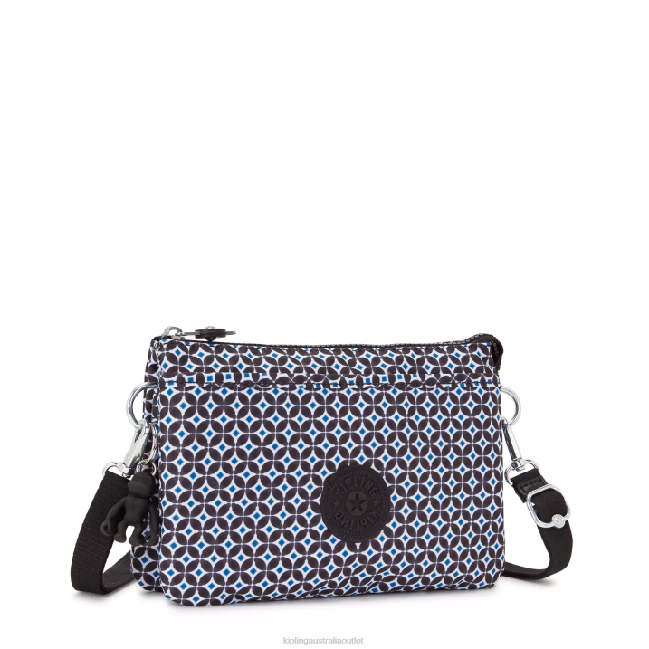 Riri Printed Crossbody Bag Kipling Blackish Tile Women 8T6J143 Crossbody Bags