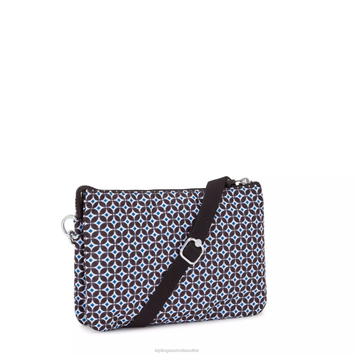 Riri Printed Crossbody Bag Kipling Blackish Tile Women 8T6J143 Crossbody Bags