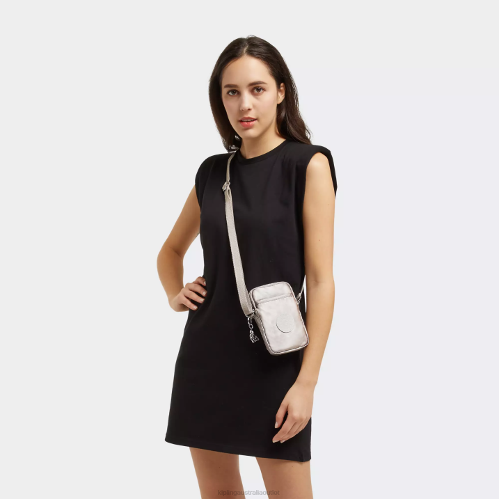 Tally Metallic Crossbody Phone Bag Kipling Metallic Glow Women 8T6J59 Crossbody Bags