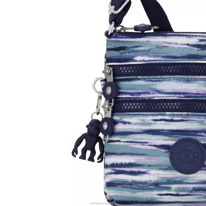 Alvar Extra Small Printed Mini Bag Kipling Brush Stripes Women 8T6J71 Mini Bags