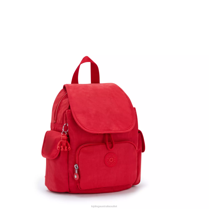 City Pack Mini Backpack Kipling Red Rouge Women 8T6J415 Mini Bags