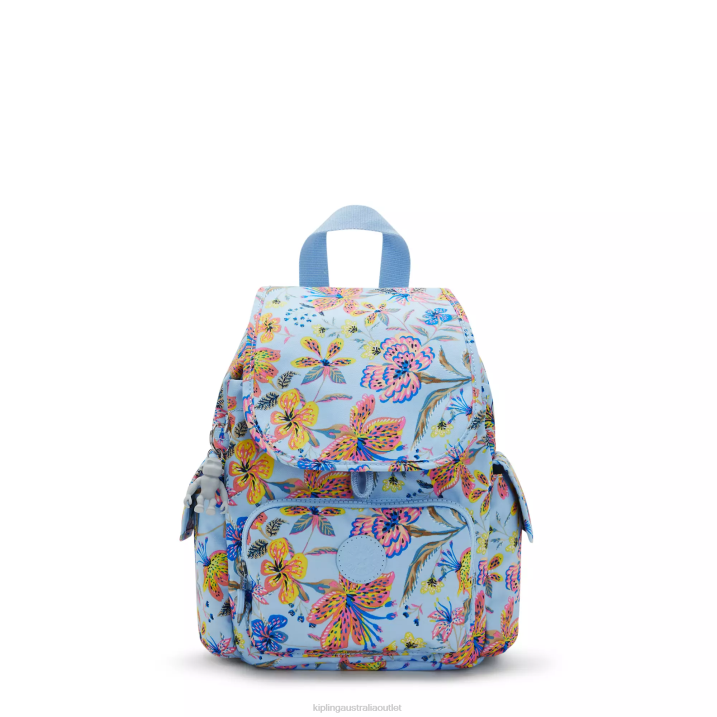 City Pack Mini Printed Backpack Kipling Wild Flowers Women 8T6J499 Mini Bags