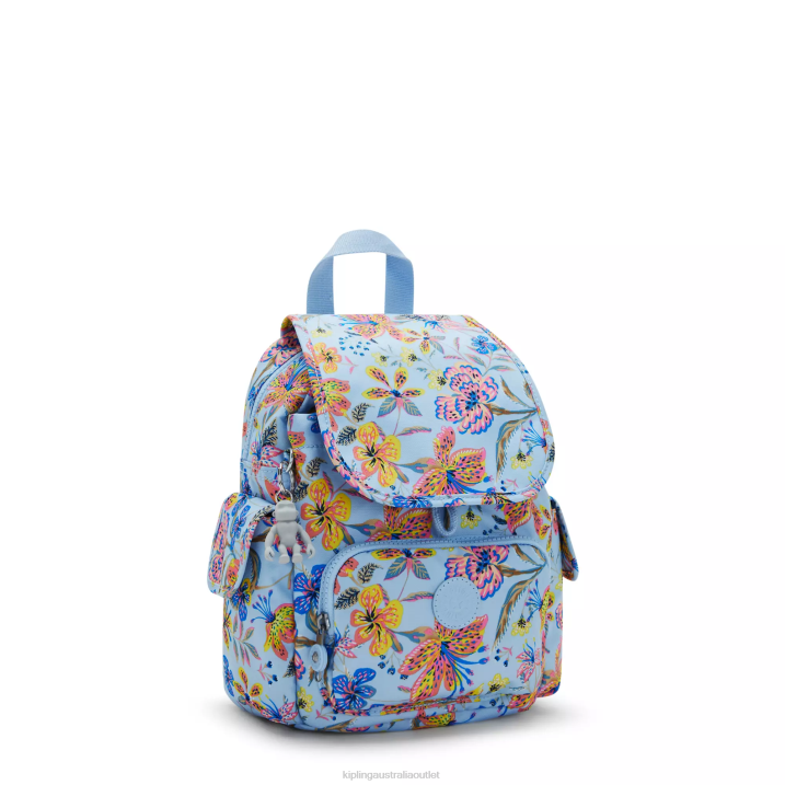 City Pack Mini Printed Backpack Kipling Wild Flowers Women 8T6J499 Mini Bags