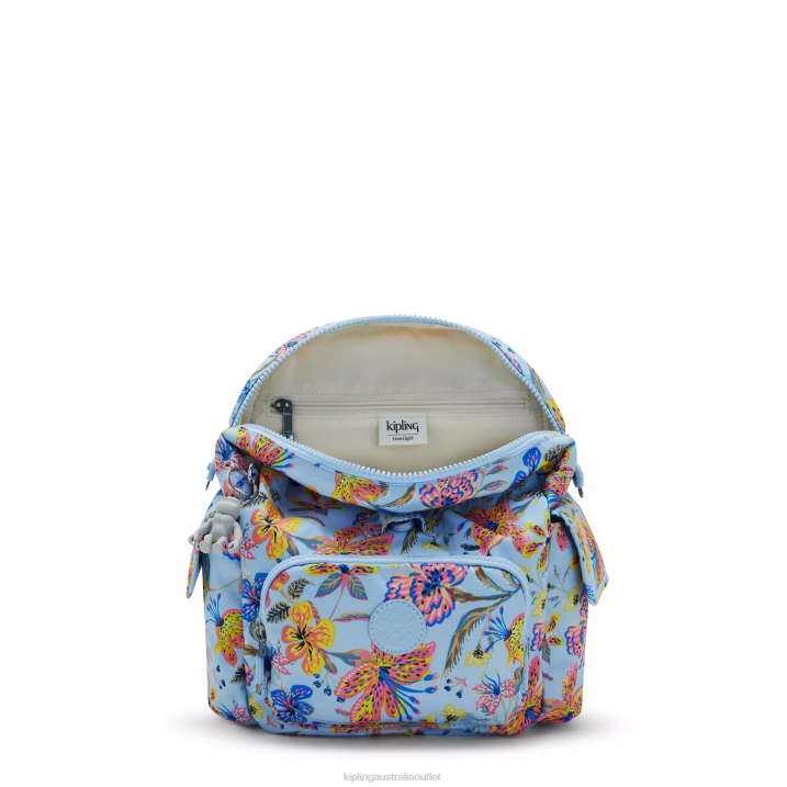 City Pack Mini Printed Backpack Kipling Wild Flowers Women 8T6J499 Mini Bags