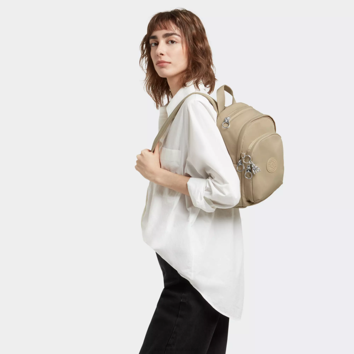 Delia Mini Backpack Kipling Natural Beige Women 8T6J368 Mini Bags