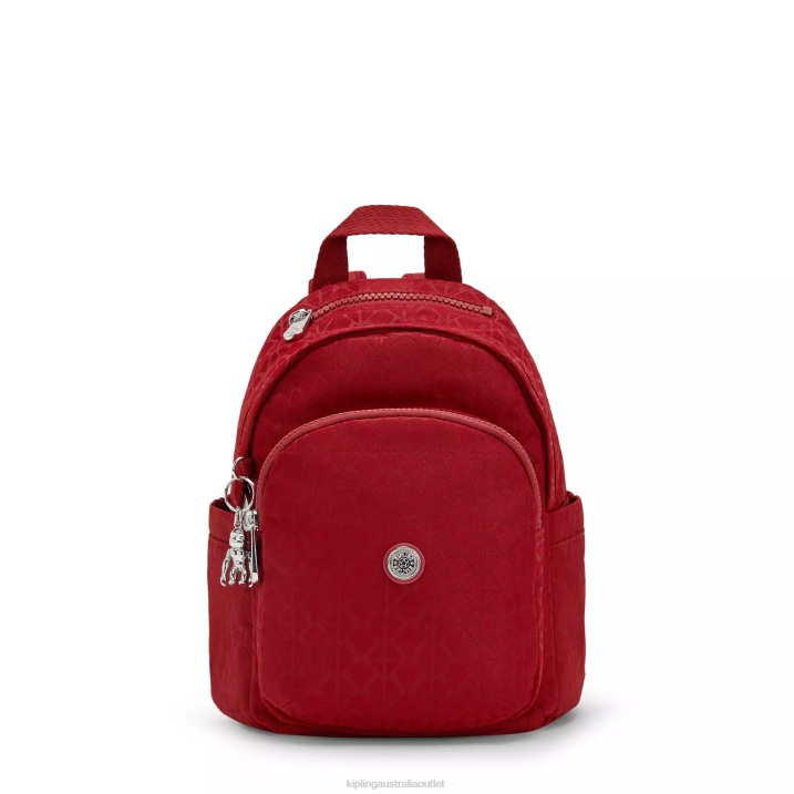 Delia Mini Backpack Kipling Signature Red Women 8T6J387 Mini Bags