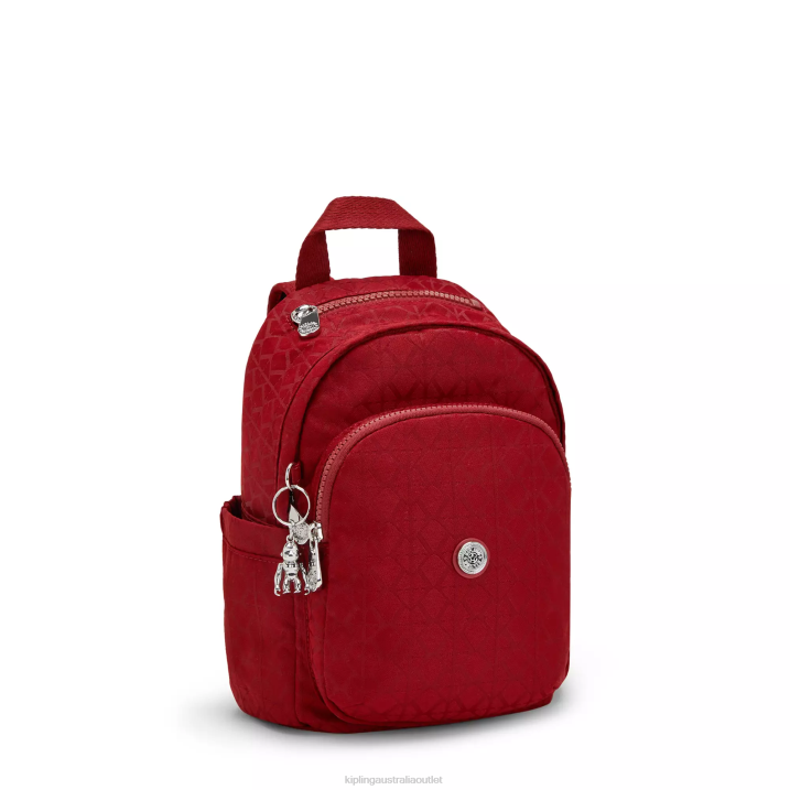 Delia Mini Backpack Kipling Signature Red Women 8T6J387 Mini Bags