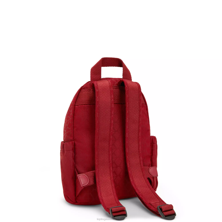 Delia Mini Backpack Kipling Signature Red Women 8T6J387 Mini Bags