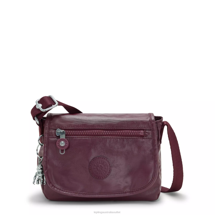 Sabian Metallic Crossbody Mini Bag Kipling Burgundy Lacquer Women 8T6J99 Mini Bags