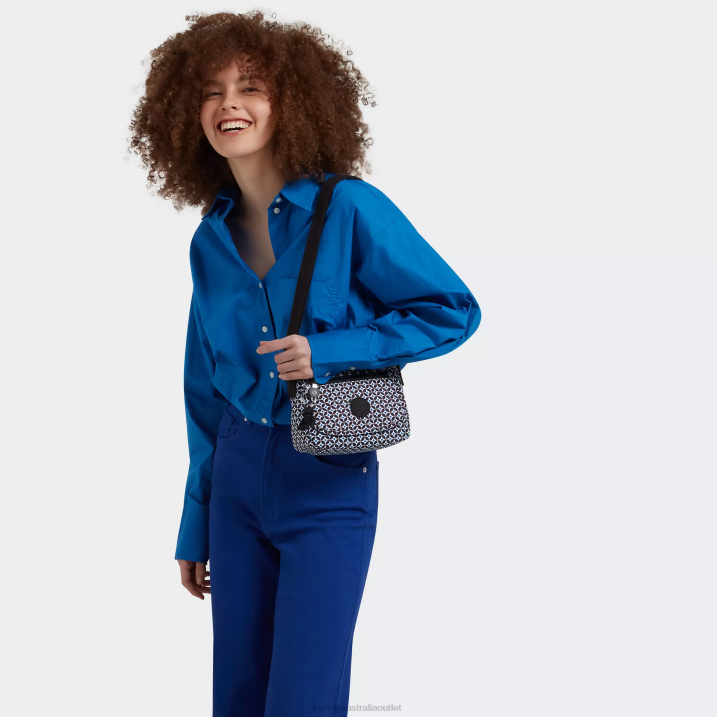 Sabian Printed Crossbody Mini Bag Kipling Blackish Tile Women 8T6J13 Mini Bags