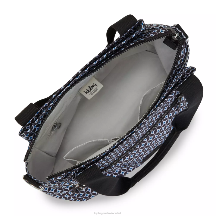 Elysia Printed Shoulder Bag Kipling Blackish Tile Women 8T6J239 Shoulder Bags