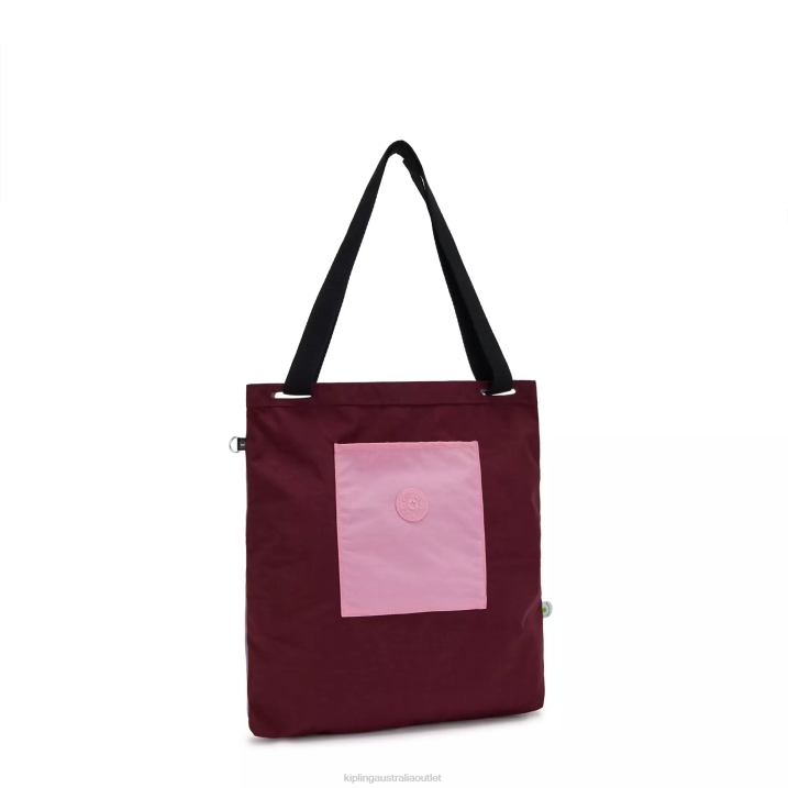 Annas Tote Bag Kipling Dark Fushia Women 8T6J273 Tote Bags