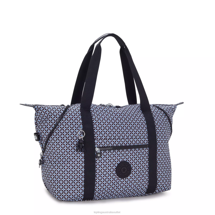 Art Medium Printed Tote Bag Kipling Blackish Tile Women 8T6J260 Tote Bags