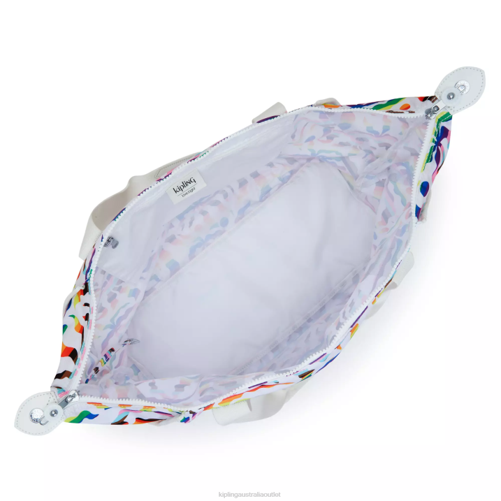 Art Medium Printed Tote Bag Kipling Rainbow Palm Women 8T6J261 Tote Bags