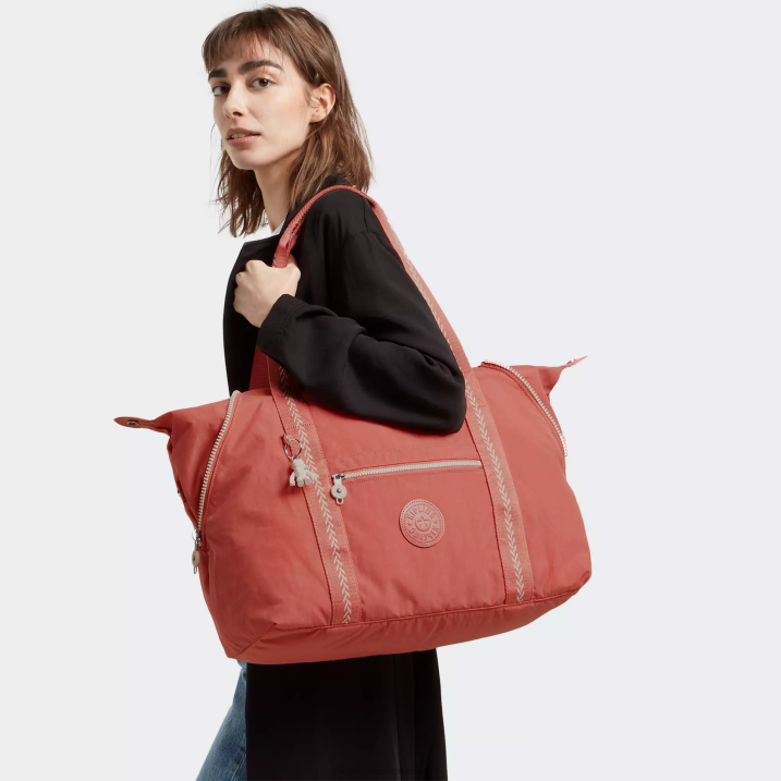 Art Medium Tote Bag Kipling Vintage Pink Women 8T6J257 Tote Bags