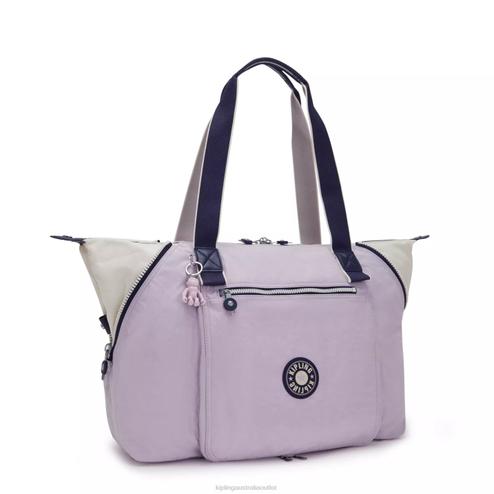 Wellness Art M Tote Bag Kipling Gentle Lilac Block Women 8T6J263 Tote Bags