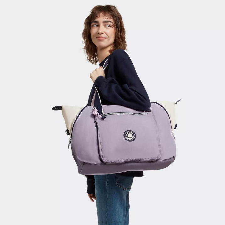 Wellness Art M Tote Bag Kipling Gentle Lilac Block Women 8T6J263 Tote Bags