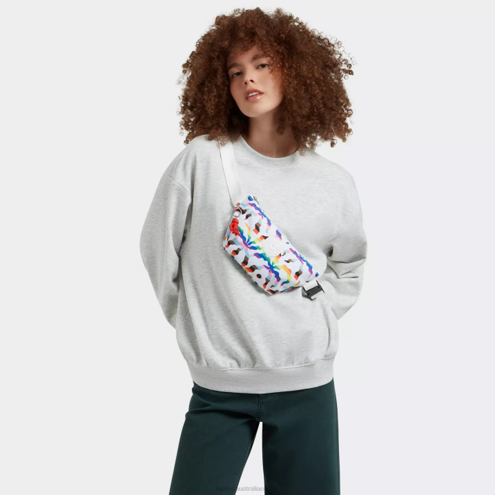 Gizi Printed Waist Pack Kipling Rainbow Palm Women 8T6J37 Waist Pack