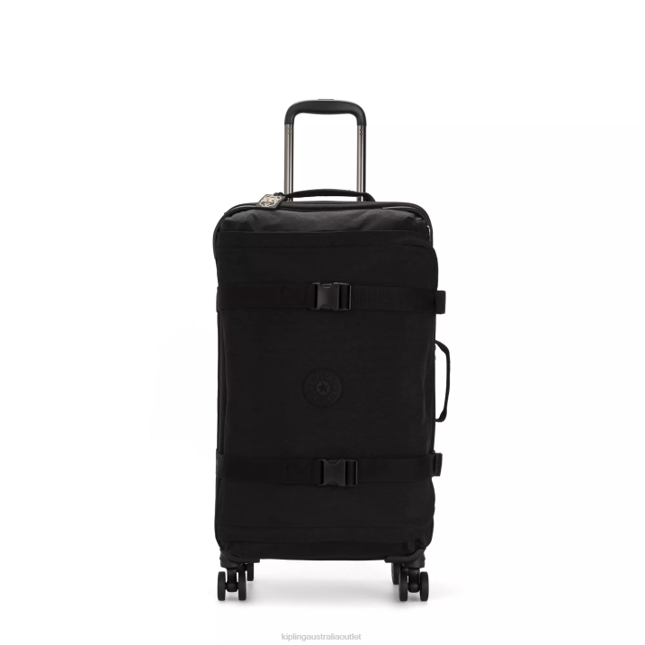 Spontaneous Medium Rolling Luggage Kipling Black Noir Women 8T6J516 Rolling Luggage