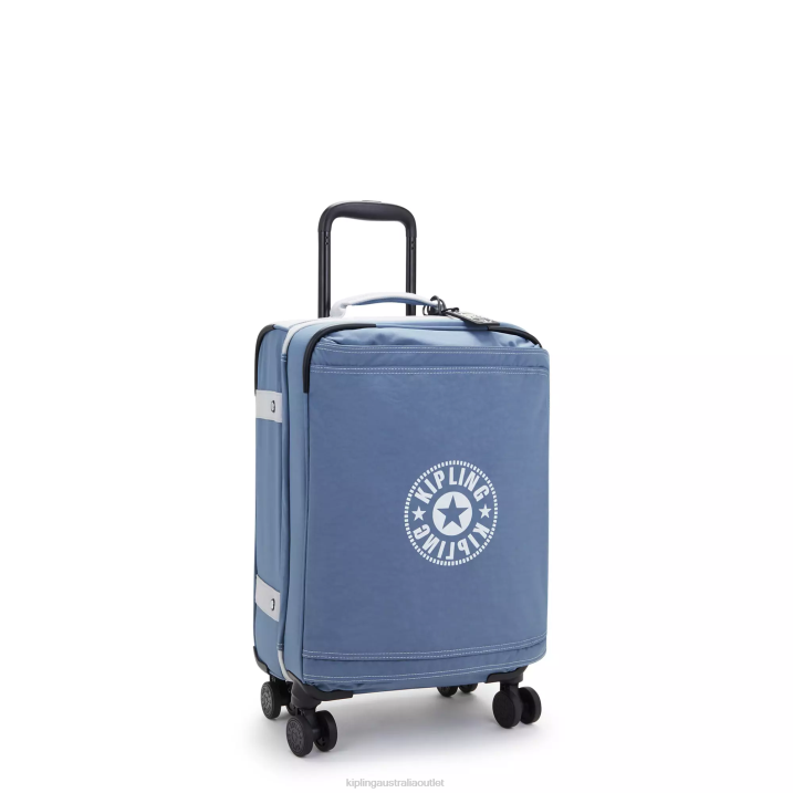 Spontaneous Small Rolling Luggage Kipling Brush Blue C Women 8T6J507 Rolling Luggage