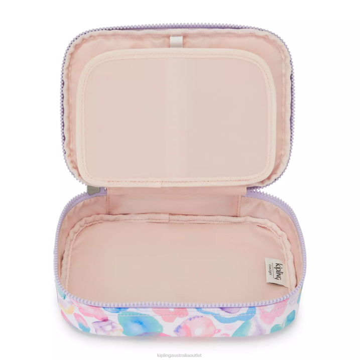 100 Pens Printed Case Kipling Aqua Flowers Women 8T6J593 Pens & Pencil Cases